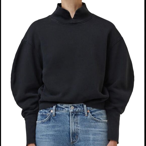 Citizens of Humanity - Melia Mock Neck Sweater in Binx Size Large - Picture 1 of 8